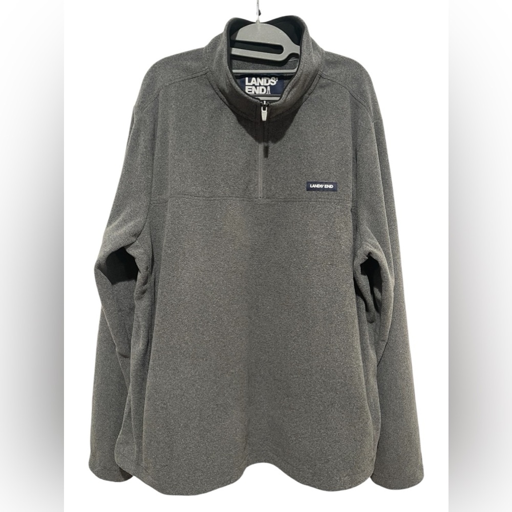LANDS’ END Men's Tall Anyweather Fleece Quarter-Zip Pullover XL/T